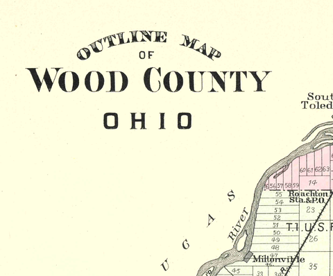 MAP: Wood County, Ohio